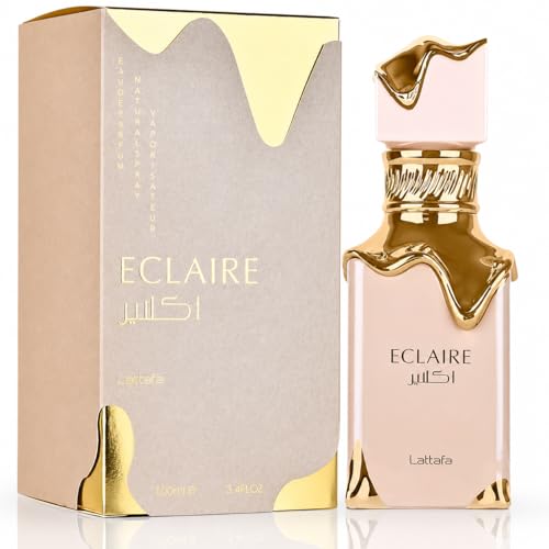 ECLAIRE Eau de Parfum 100ml Long Lasting Luxury Perfume Spray for Men & Women | Rich Vanilla Amber & Creamy Woody Notes | Elegant Everyday & Evening Fragrance | Premium EDP Gift
