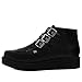 T.U.K. Black TUKskin 3-Buckle Pointed Creeper Boots for Men & Women, Low Platform Boot, Gothic Punk Retro Alternative Fashion Footwear, US 6 Women/4 Men