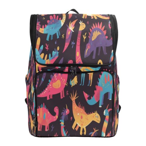 Sac à dos étudiant dinosaure de dessin animé à grande capacité pour filles et garçons