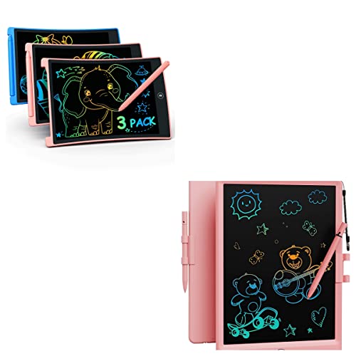 Tablero de dibujo LCD a color Bravokids de 8,5 pulgadas, tableta de escritura para niños