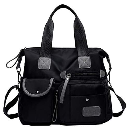 Bolso Hobo multipocket de mujer en nylon miniatura 1