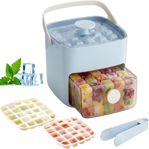 Contenedor portátil para cubitos de hielo con tapa y pinzas miniatura 1