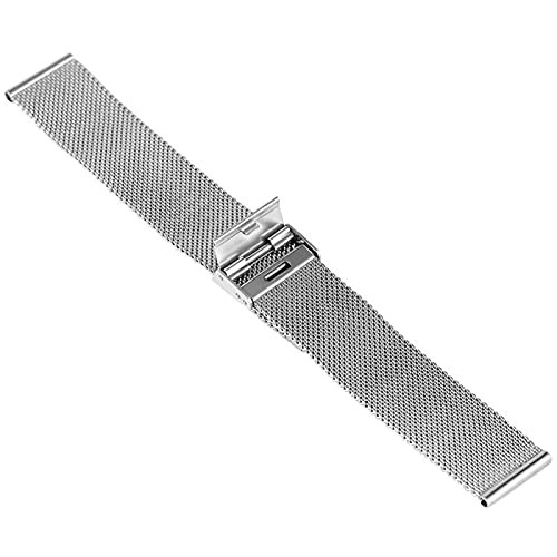 Sangle de montre interchangeable en acier inoxydable avec boucle à crochet - 5