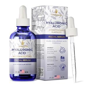 InstaSkincare Hyaluronic Acid Serum for Face (2 Oz) – Serum for Skin and Lips – Hydrating and Moisturizing Face Serum for All Skin Types – Paraben and Fragrance-Free