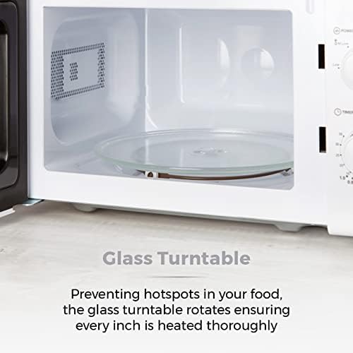 Tower T24034WHT 20 Litre 700W Manual Microwave with 5 Power Levels and a 35 Minute Timer, White