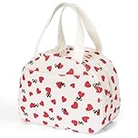 AOOTE Insulated Cooler Lunch Bag, Adults Kids Packed Lunch Box, Corduroy Cool Bag Lunche Box Container, Reusable Cooler Bags for Girls Boys Adults, Leakproof Tote Bags for Work School Picnic Travel