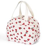 AOOTE Insulated Cooler Lunch Bag, Adults Kids Packed Lunch Box, Corduroy Cool Bag Lunche Box Container, Reusable Cooler Bags for Girls Boys Adults, Leakproof Tote Bags for Work School Picnic Travel