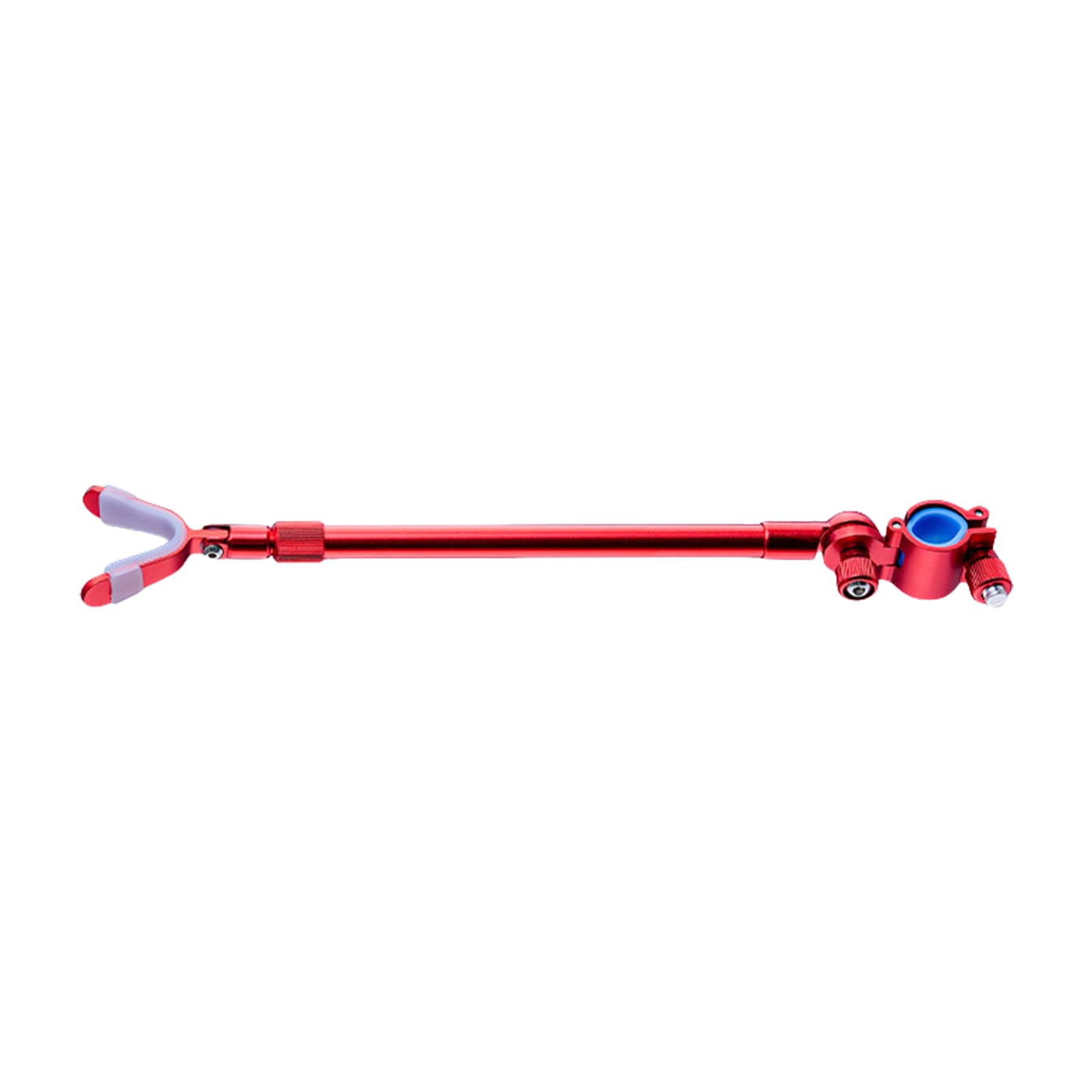 Apglsxy Red Rod Bracket Stretchable Multi Degree Adjustable Fast Release Aluminum Fishing Rod Holder Rear Hanging Bracket High Strength