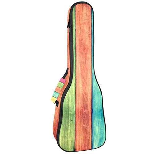 Sac à dos pour ukulélé de concert et soprano housse rembourrée 10mm motif bois