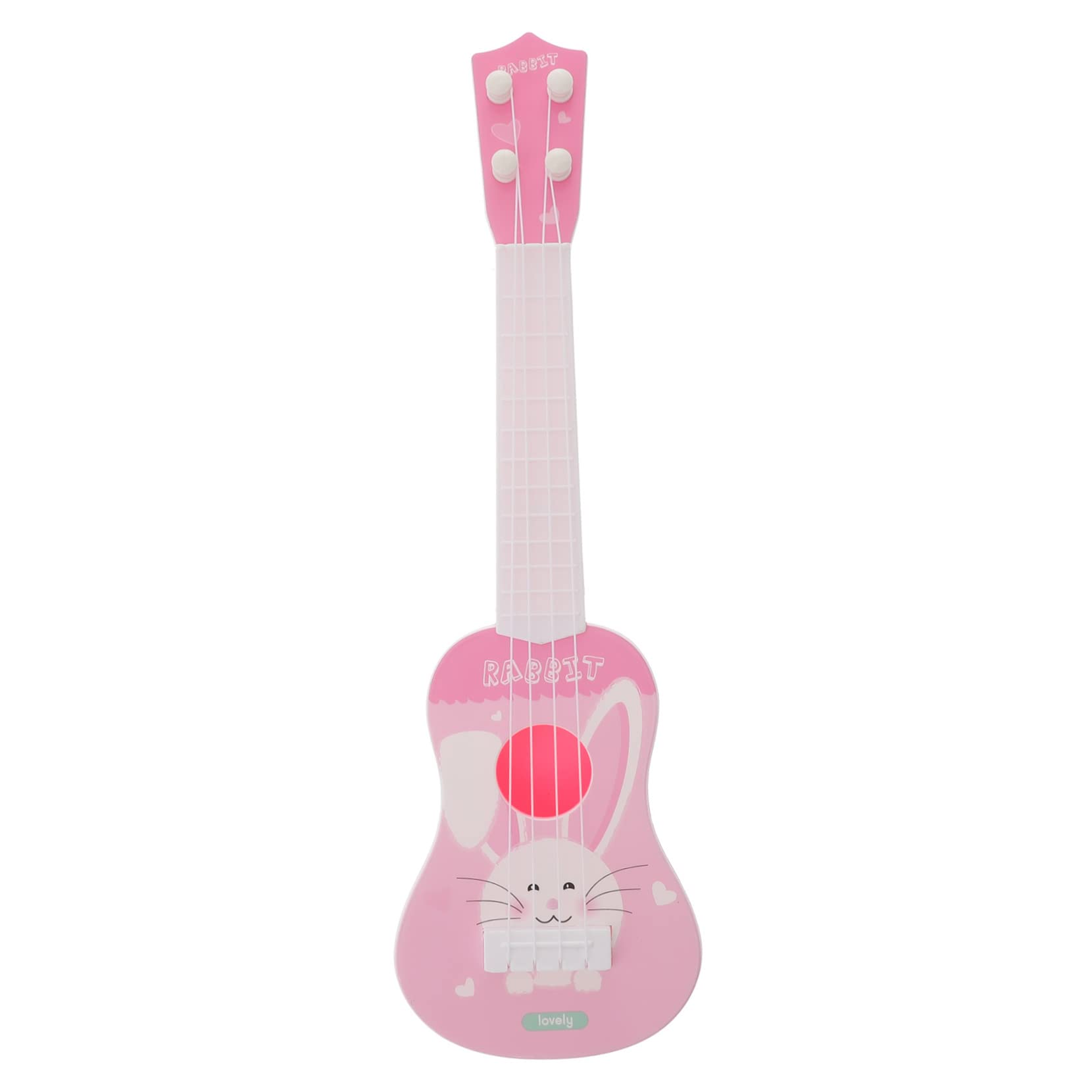Hohopeti 1 Pc Juguete De Instrumento De Guitarra para Niños Juguete De Guitarra para Niños Guitarra para Niños Pequeños Guitarra Eléctrica para Niños Juguete Musical Ukelele Rosa