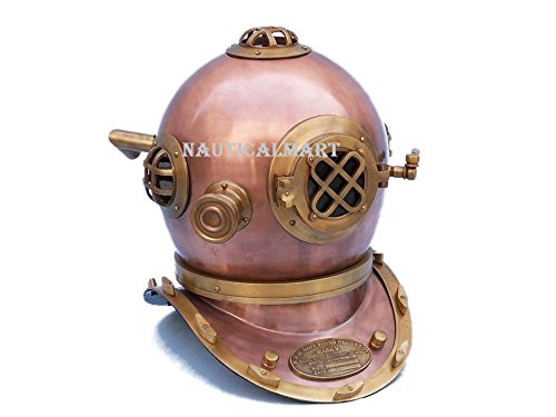 NauticalMart Antique Copper Decorative Divers Helmet 19