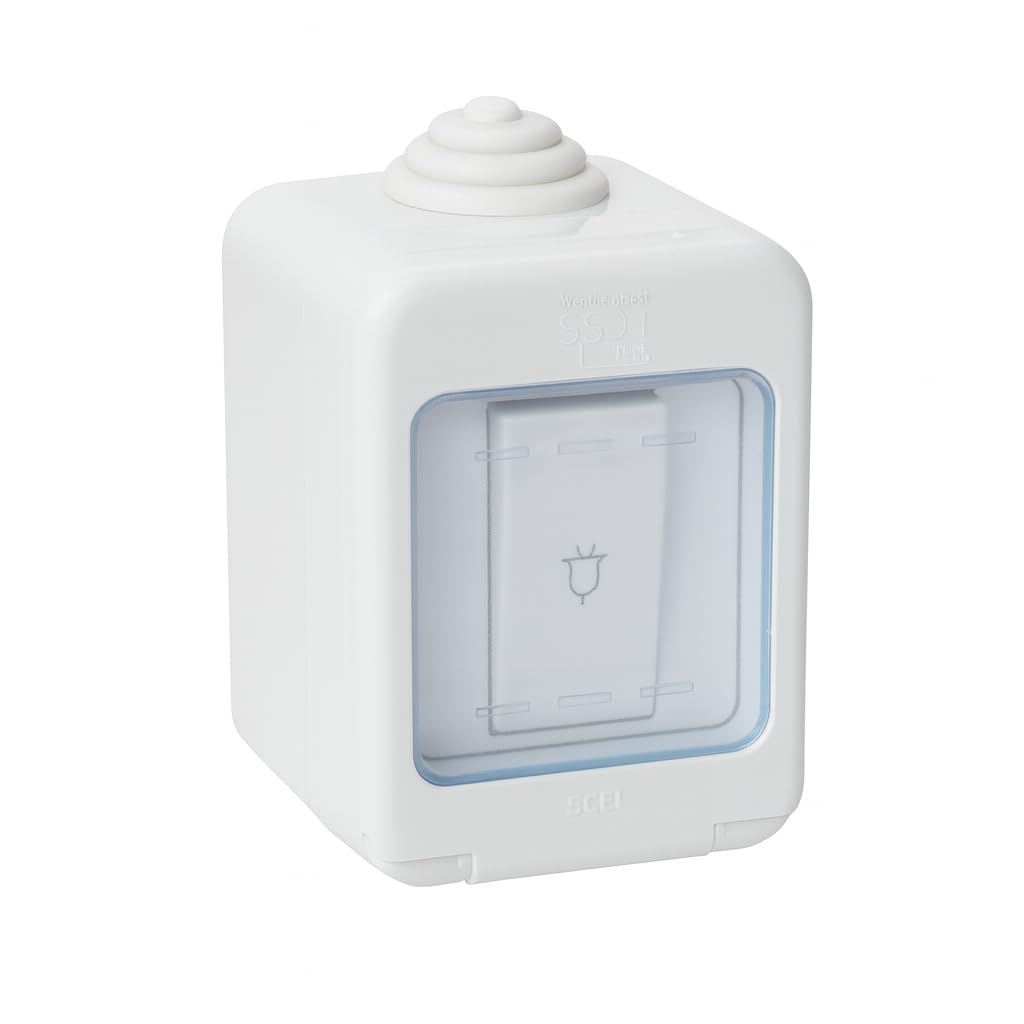 Lecraft C and S Waterproof Doorbell Switch with Protective Cover IP55 | Outdoor Wall Mounted Electric Bell Push Button | Durable Weatherproof Design for Home, Office, Apartment-image-27