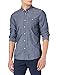 Produktbild TOM TAILOR Denim Herren Strukturiertes Hemd 1024719, 26434 - Navy White Dobby Structure, M