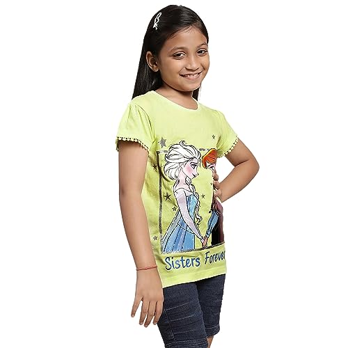 Image of Kidsville Girl's Printed Regular Fit T-Shirt