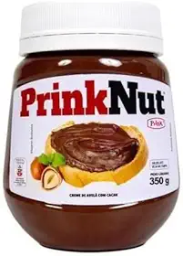 Creme de Avelã com Cacau PrinkNut 350Grs - Delicioso e Cremoso, Chocolate Perfeito para Pães, Bolos e Sobremesas. Sem Glúten, Com Avelãs Selecionadas e Cacau de Qualidade, Semelhante a Nutella Com Extrema Qualidade