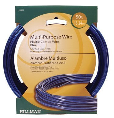 Hillman 0.150 - 0.160 in. Dia. x 50 ft. L Plastic 18 Ga. Wire