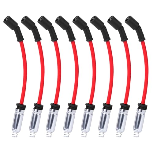 Ozikutech High Performance Spark Plug Ignition Wires Set Fit for 2000-2021 Chevy Silverado Tahoe Suburban Avalanche GMC Sierra Yukon Cadillac Escalade 4.8 5.3 6.0 6.2 V8, Replace OEM# 9748HH 19431551 by Ozikutech - Used condition - US$24.23