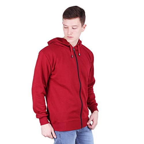 Image of Men's Cotton Hooded Neck Hoodie