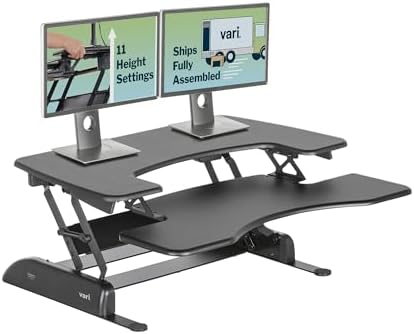 Vari VariDesk Pro Plus 36 - Adjustable Desk Converter with 11 Hei...