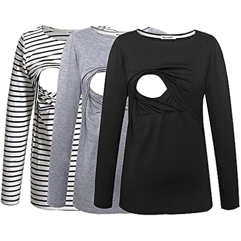 Smallshow Women's Maternity Nursing Tops Cover