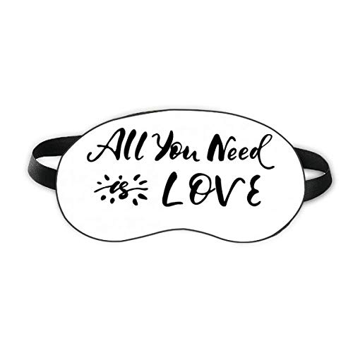 All You Need Is Love Sun Quote Sleep Eye Shield Soft Night Blindfold Shade Cover