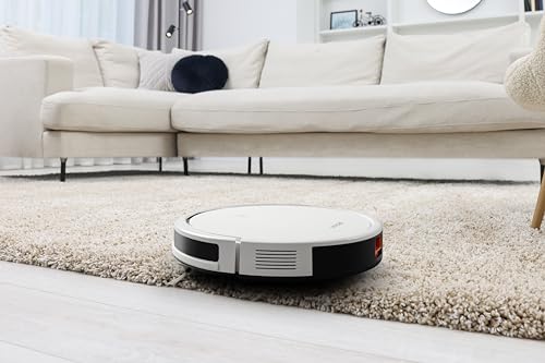 Linsar - Saugroboter ohne Wischfunktion - APP Steuerung - 100 Min Laufzeit - Alexa kompatibel - für Teppich, Tierhaare & Hartböden - Staubsauger Roboter mit Ladestation & Fernbedienung (Weiß)