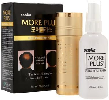 Hair Fibers black and More Plus Hair building Fiber by Richenna