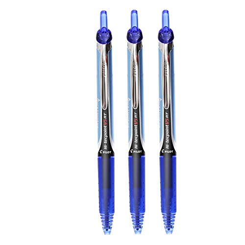 Hi Techpoint V5 RT Liquid Ink Rollerball Pen - Fine Tip - (Blue 3)