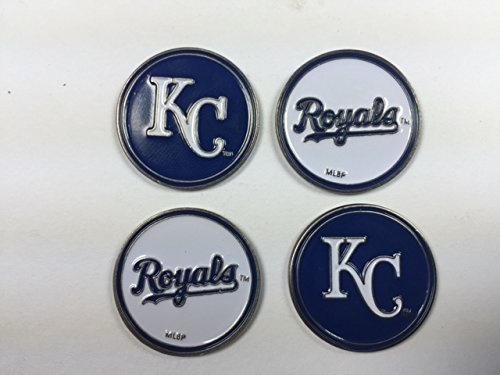 MLBカンザスシティロイヤルズ　ゴルフマーカー　キャップクリップ付き Amazon.co.jp: カンザスシティ・ロイヤルズMLBゴルフボールマーカー4