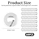 60 Stück Nfc Sticker Nfc Chip Nfc Tags 213 Weißes Etikett Nfc Tag Sticker Programmierbar Identifizierung, Fälschungsschutz, Rückverfolgbarkeit Funktioniert mit Allen Nfc-Fähigen Telefonen und Geräten