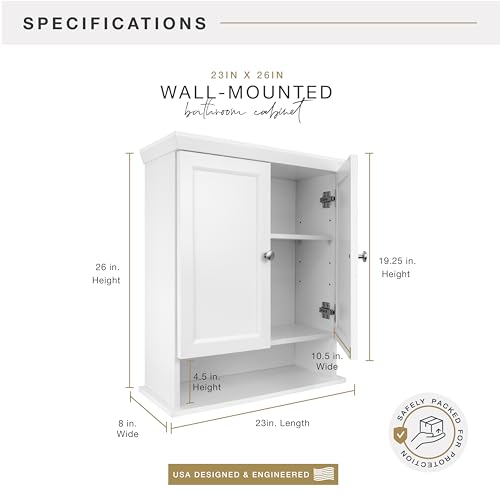 Mcs 63003 23X26 Medicine Cabinet, Ez-Dowel Wall Mounted Bathroom Cabinet thumb #1