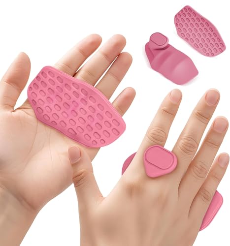 HUAFA Anti-Slip Workout Grips, Gym Grips Weight Lifting Grips Pads, Ergonomics Weight Lifting Gloves for Men Women Deadlift, Fitness Training and Exercise, Gym Grips Pads for Palm Protection (Pink)