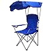 dh-4 Chaise de Camping Pliante, Chaise de Plage avec auvent, Dossier Haut Portable Pliable avec Porte-gobelet prenant en Charge 106 kg, Vert, 60x60x100/129cm