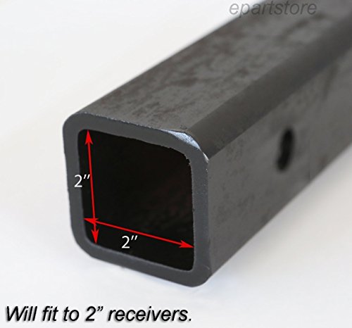 Lfparts Navy Ship Anchor 3D Chrome Emblem Metal Trailer Hitch Cover Fits 2" Receivers (Black Square) #TOP4