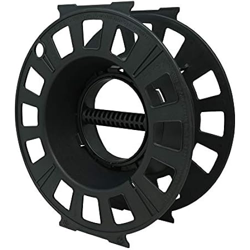 Woods Black Cord Storage Reel, holds up to 150ft of 16/3 gauge cord