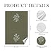 AJIPUX Vintage Olive Green Botanical Kitchen Towels 16x24 Inches, Olive Green Kitchen Decor, French Country Hand Towel Decorative for Dish Tea Towel Drying Cloth