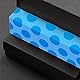 1500 Stück blaue runde Farbcodierungs aufkleber, Inventar etiketten mit Perforationslinie in Rolle (2,5 cm Durchmesser)