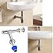 runmade Chrome Bathroom Basin Sink Bottle Trap Waste Pipe Adjustable Height & Outlet