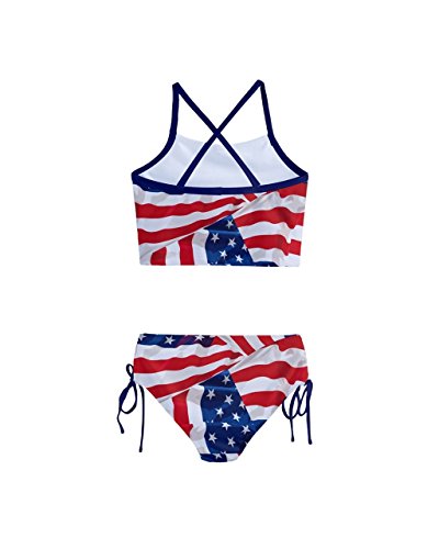 PattyCandy Little/Toddler Girls Girly Swimwear Unicorn Princess Rainbows Kids Tankini Swimsuit Bikini Set2