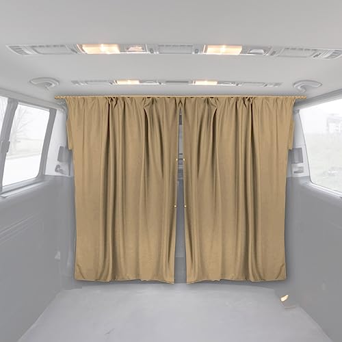 Rideaux de séparation de cabine universel H2 beige tissu pour séparation auto