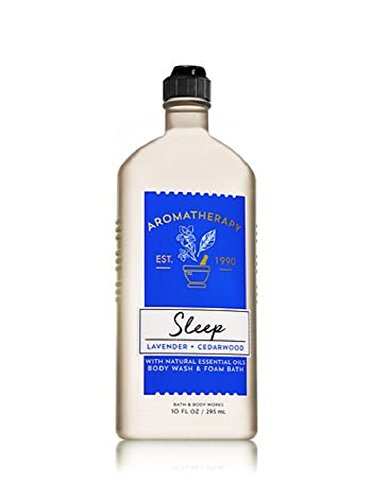 Bath and Body Works Aromatherapy Sleep Lavender and Cedarwood Body Wash and Foam Bath 10 Ounce