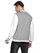 COOFANDY Men Fashion Long Sleeve Button Front Cotton Bomber Baseball Jacket,Large,Gray