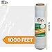 NEXUSWAY 18'' Stretch Film Wrap for Moving - Stretch Film Pallet Wrap Roll Heavy Duty 1000 feet 80 Gauge Industrial Strength up to 800% Stretch 20 Microns for Shipping Moving Furniture (Pack of 8)