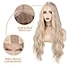 FAVE Long Blonde Wig Wavy Synthetic Wig Platinum Blonde Wig Middle Part Natural Blonde Wig Wigs for White Women(28 Inches)
