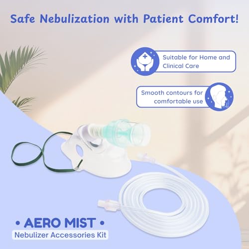 Image of Romsons Aero Mist Nebulizer Cup & Mask Set With Air Tube, Medicine Chamber & Masks for Child (10 Pieces)