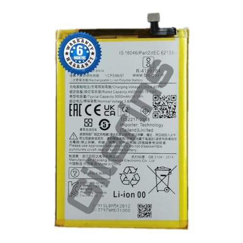 Image of Original BN5K Battery for Redmi 12C, 22120RN86G, 22120RN86I Battery with 6 Month Warranty***(SEP0096)