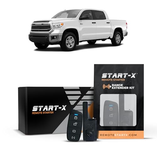 Image of Start-X Remote Starter Kit + 3000ft 2 Way Range Extender for Toyota Tundra (2010, 2011, 2012, 2013, 2014, 2015, 2016, 2017) with G-Key Ignition