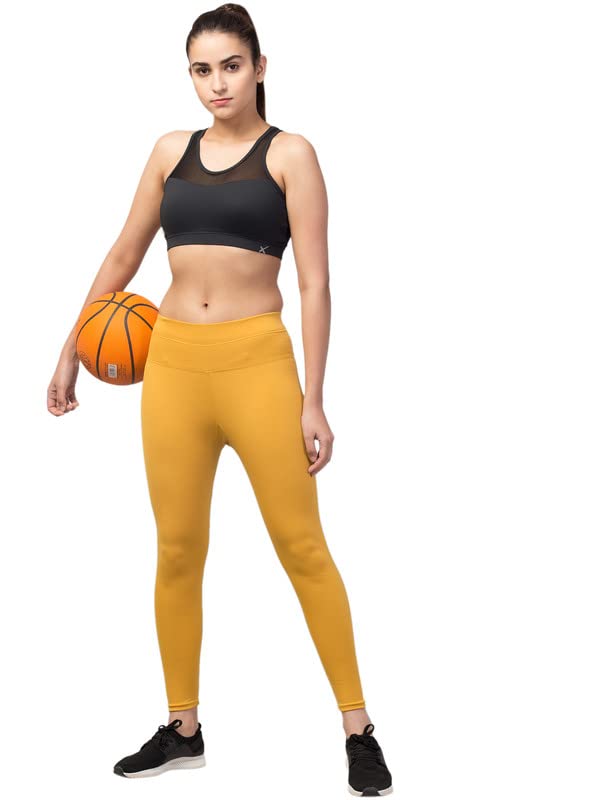 Image of BLUECON Gym wear Leggings Ankle Length Workout Pants | Stretchable Tights | Mid Waist Sports Fitness Yoga Track Pants for Girls & Women (Pack of 2)