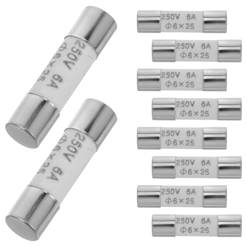 iplusmile 10 piezas Fusibles Cerámicos para Multímetro Tubo de Reemplazo Resistente y Seguro para Protección de Circuitos Eléctricos Domésticos Industriales