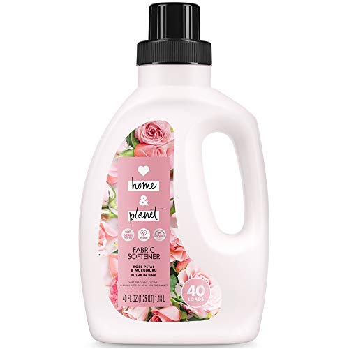 Love Home and Planet Laundry Supplies (Rose Petal & Murumuru Fabric Softener, 1 Pack)